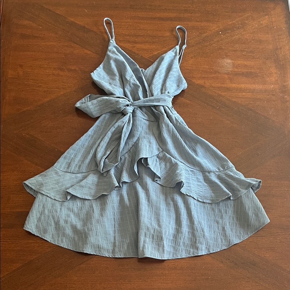 Trixxi Light Blue Mini Dress